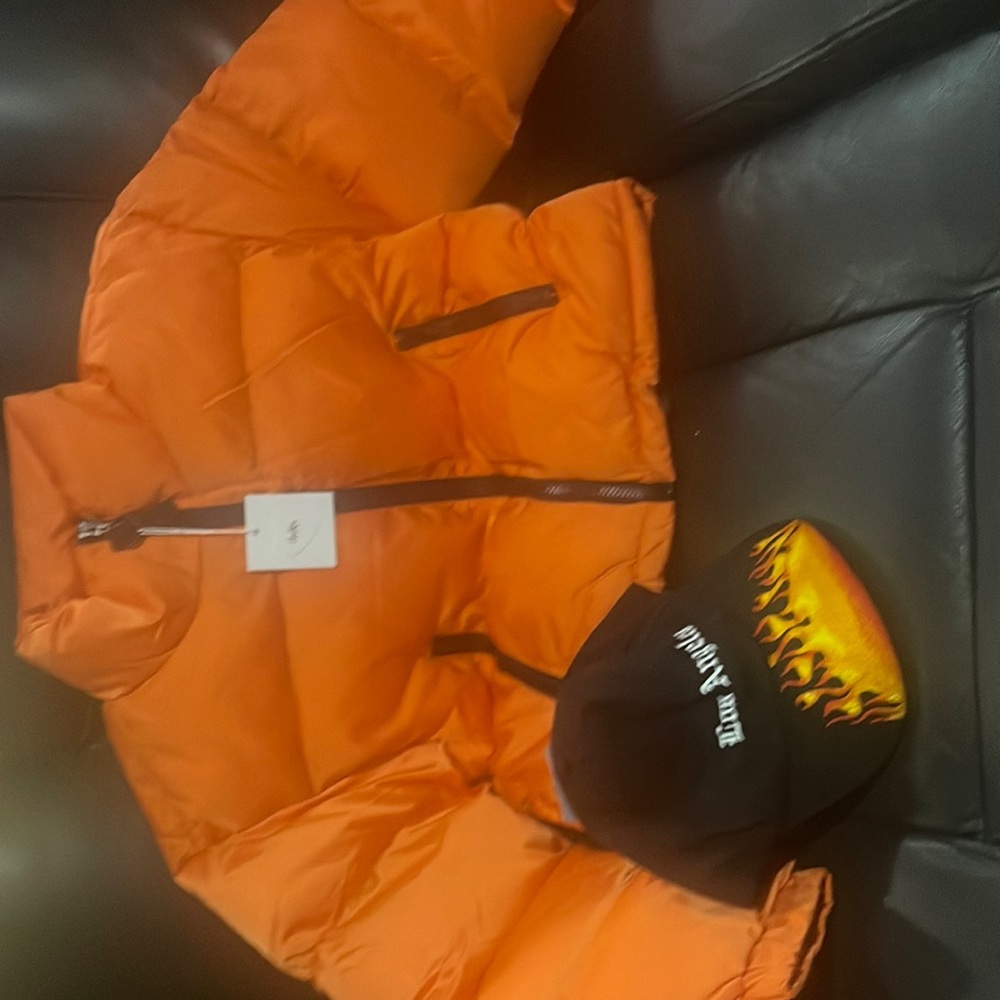 Adika Orange Bubble Coat Sz: XS